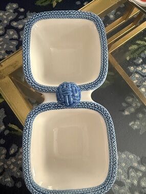 Le Panier Delft Blue Two-Section Server by Juliska
